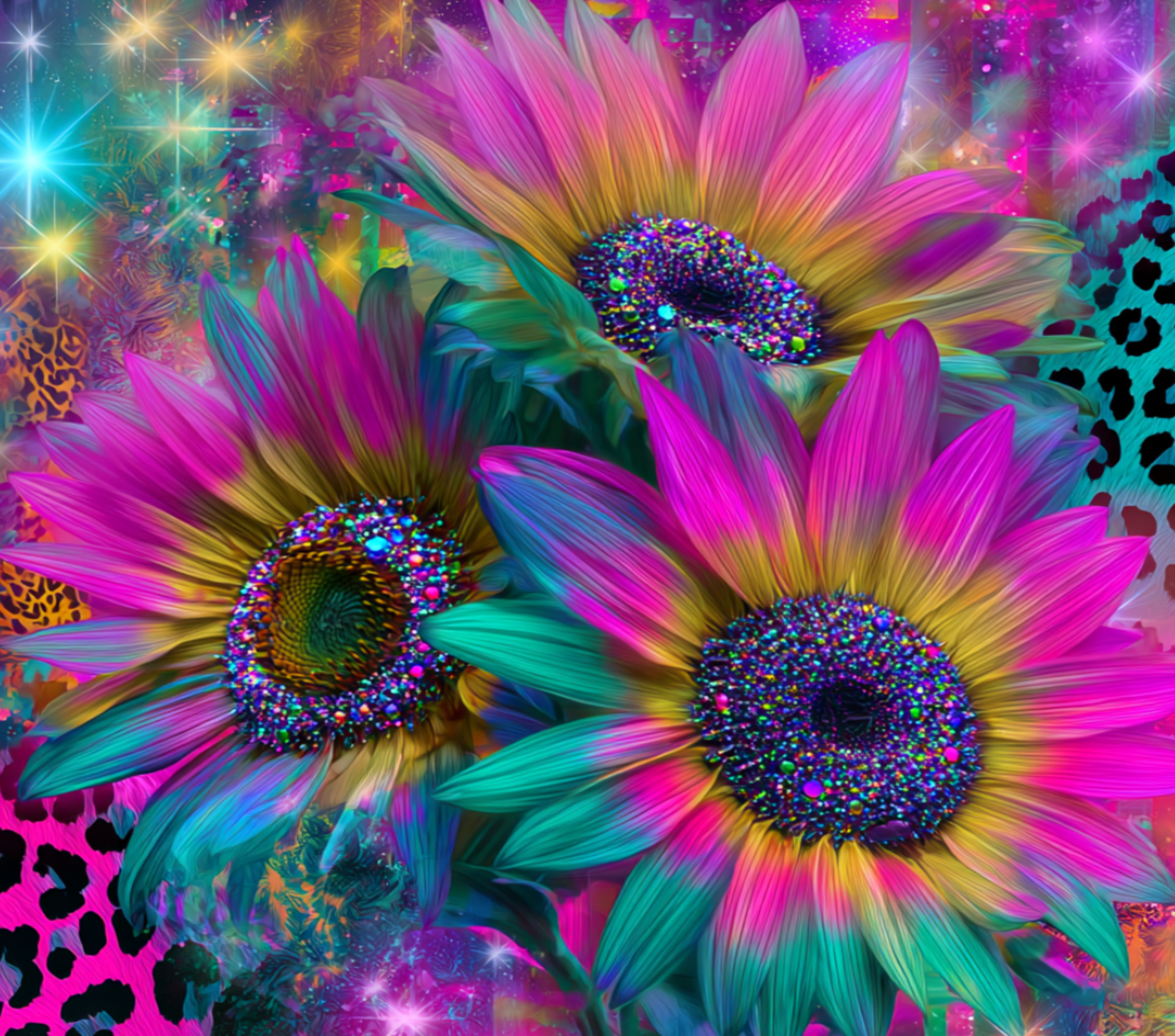 Sunflower Mixed Color  20 oz Tumbler