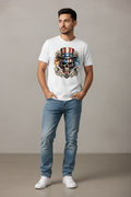 Men's Patriotic Skull T-Shirt